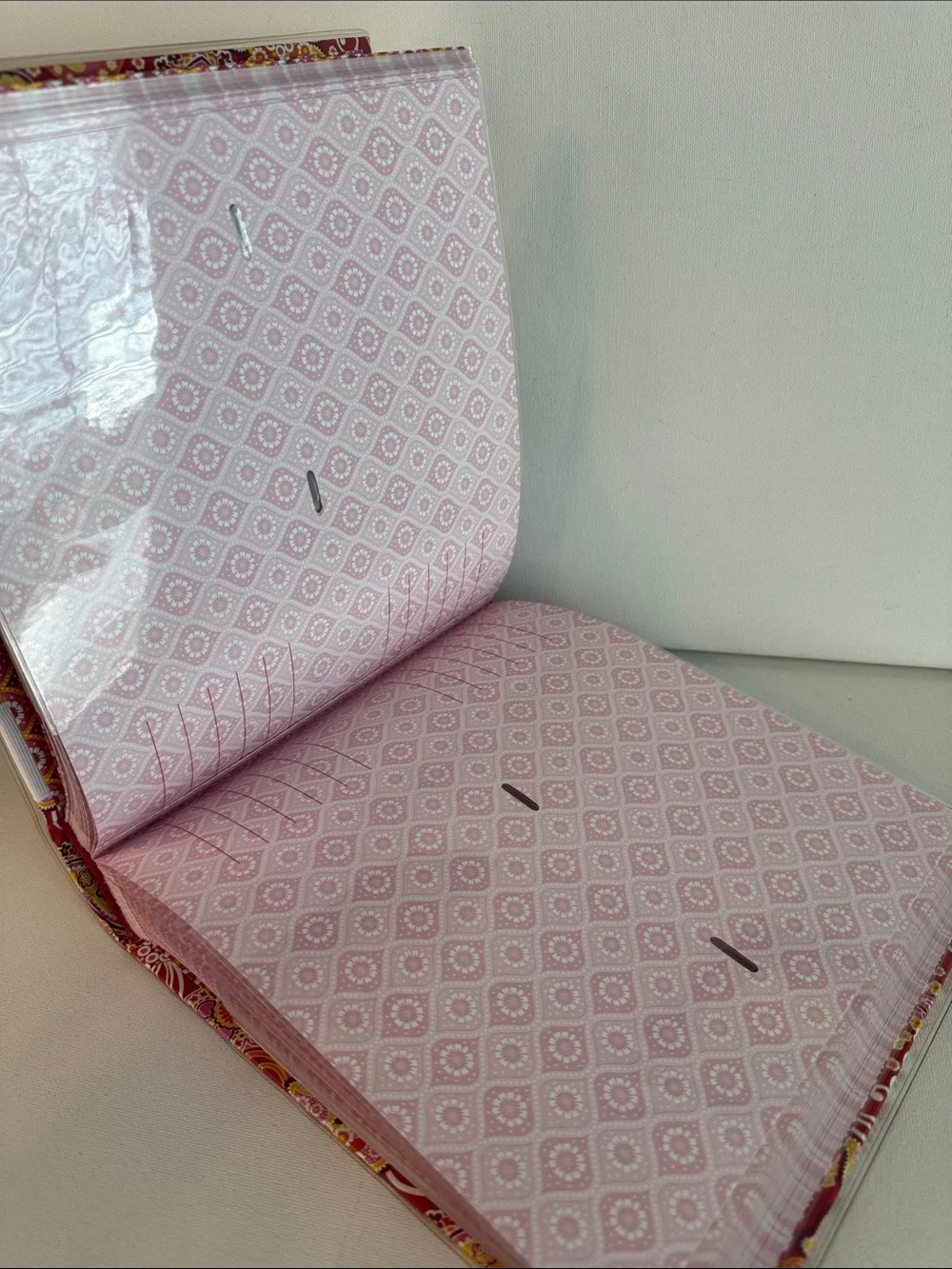 Vintage Vera Bradley Raspberry Fizz Deluxe Photo Album 4x6